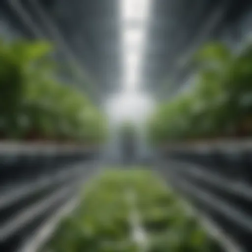 Hydroponic system showcasing nutrient-rich water