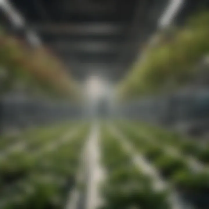 A diagram illustrating the scientific principles of hydroponic cultivation
