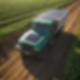 A modern agricultural fleet utilizing solar panels