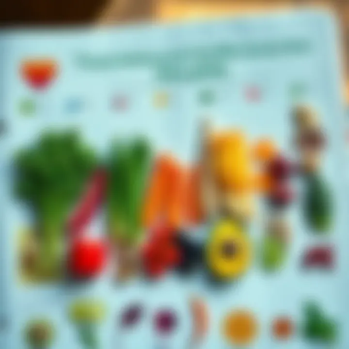 Nutritional chart showcasing essential nutrients