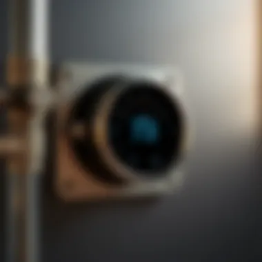 Installation process of a hydronic heating system thermostat