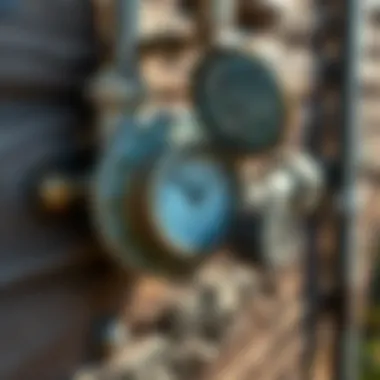 Proper Installation of Mechanical Water Meter Installation of a mechanical water meter in a residential setting