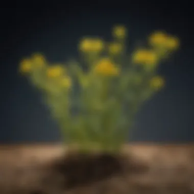 Life Cycle of Mustard Seed Weed Diagram illustrating the life cycle of mustard seed weed.