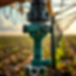 Plastic backflow valve in an irrigation system