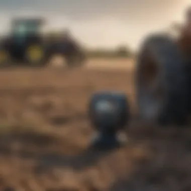 Innovative Power Outage Alarm System in Agricultural Machinery A high-tech power outage alarm system installed on a farm equipment