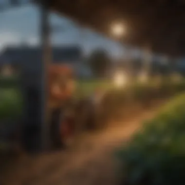A visual representation of interconnected farm technologies