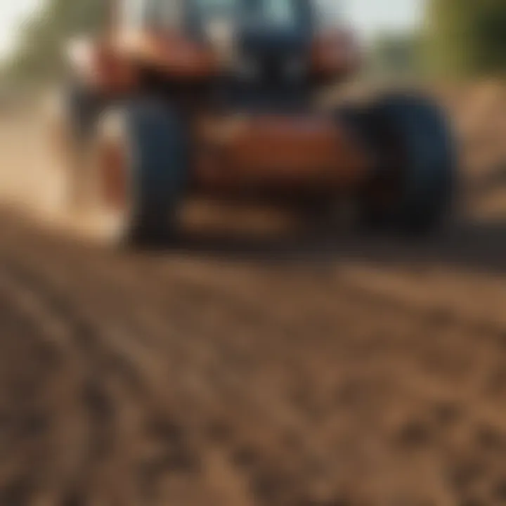 Landscape view illustrating the effectiveness of top dressing on soil health