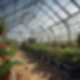 Small AC heat pump in a greenhouse setting