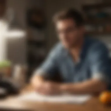 Achieving Work-Life Balance Through Telework An individual enjoying work-life balance while teleworking