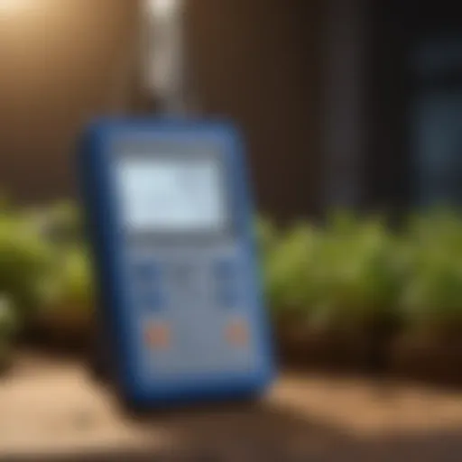 Detailed view of the Bluelab Multimedia pH Meter showcasing its advanced features