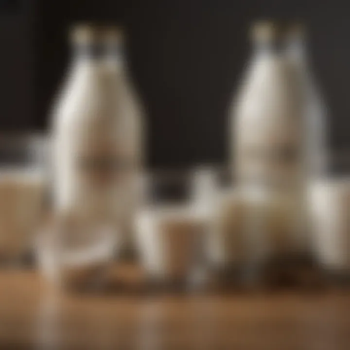 Comparative analysis of different milk types