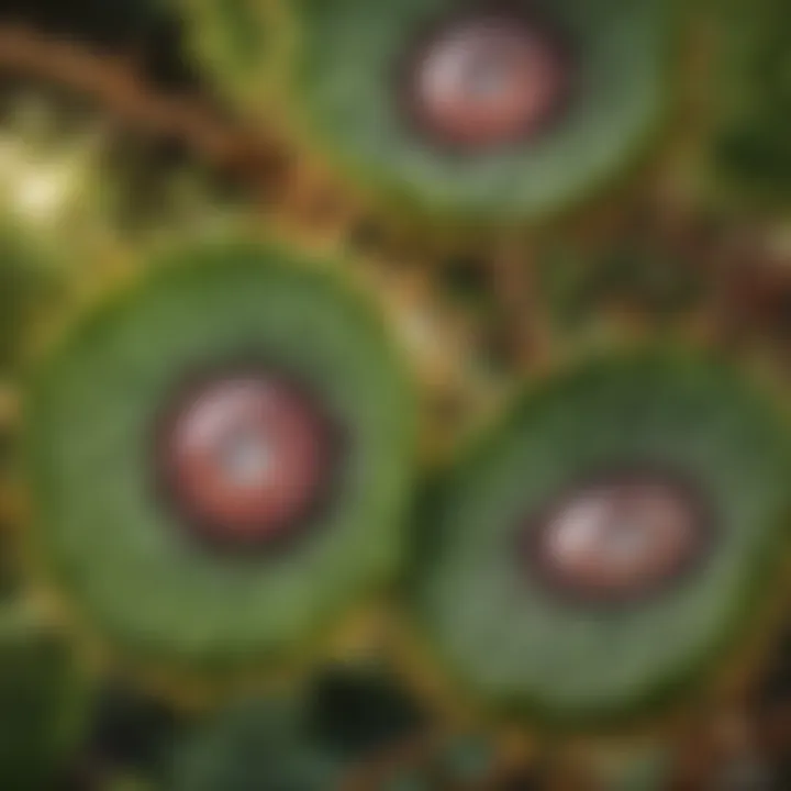 Illustration of amino acid interactions within plant cells