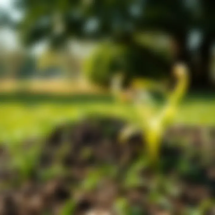 Environmental Impact of Sod Visual representation of sod's environmental impact in landscaping