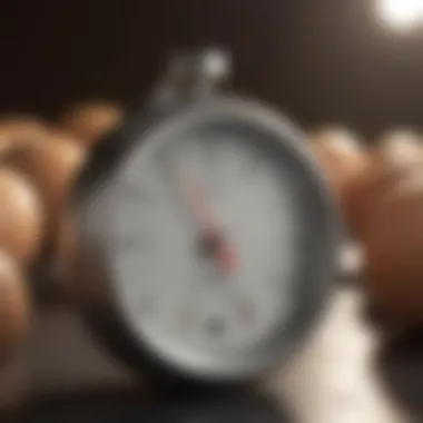 Optimal Incubation Temperature A digital thermometer displaying optimal incubation temperature for chicken eggs
