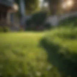 Luxurious lawn featuring premium grass variety