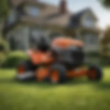 A comparison of different models of Yard Master lawn mowers