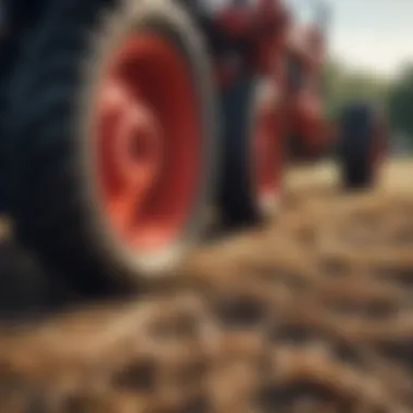 Diagram illustrating the components of a tractor hay cutter