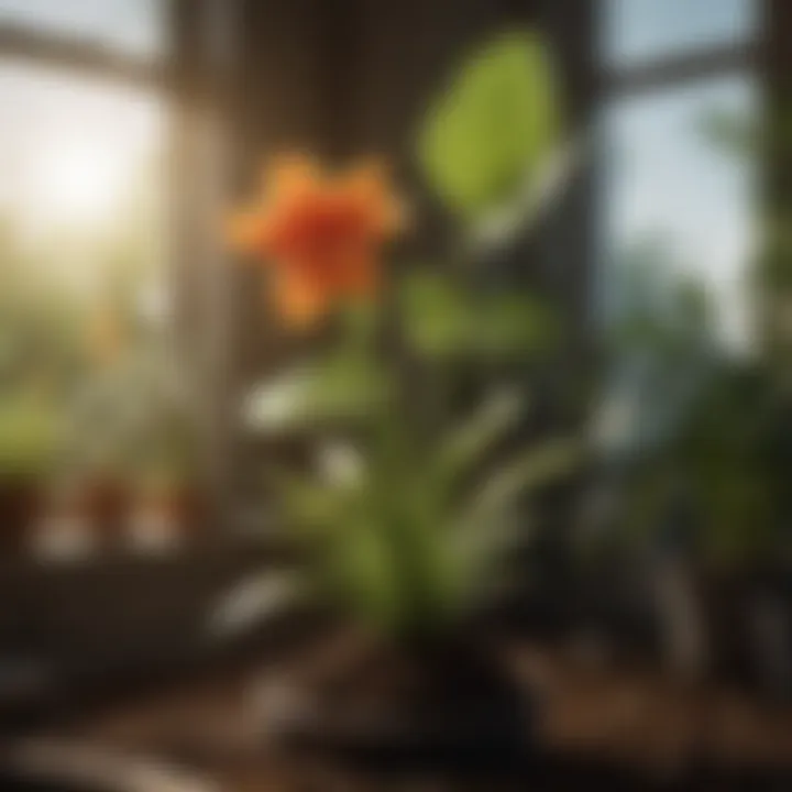 Chart showcasing the impact of light intensity on plant growth