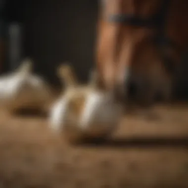 Health Benefits of Garlic for Horses Veterinarian assessing garlic benefits for equine health