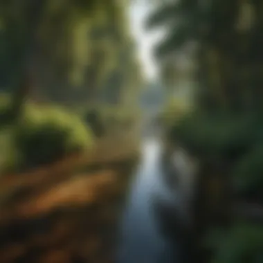 The Beauty of Natural Water Resources A serene landscape showcasing a pristine lake surrounded by lush greenery, symbolizing the beauty of natural water resources.