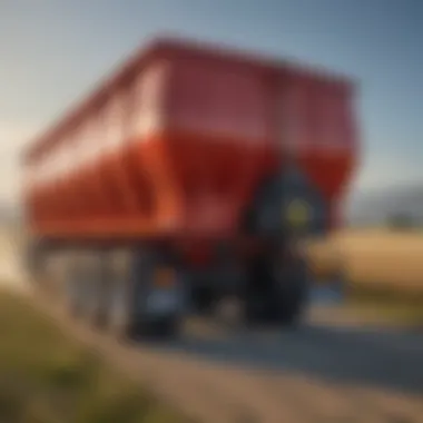 Exterior view of the Wilson Triple Axle Grain Trailer showcasing its robust design.