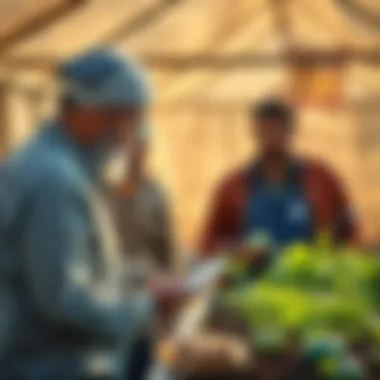 A workshop on organic farming practices led by an expert